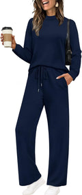 Sampeel Two Piece Sets for Women Mock Neck Matching Set - Versatile