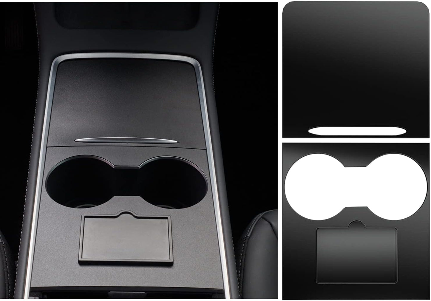 Nestour Center Console Wrap Cover Kit for Tesla Model 3 and Y