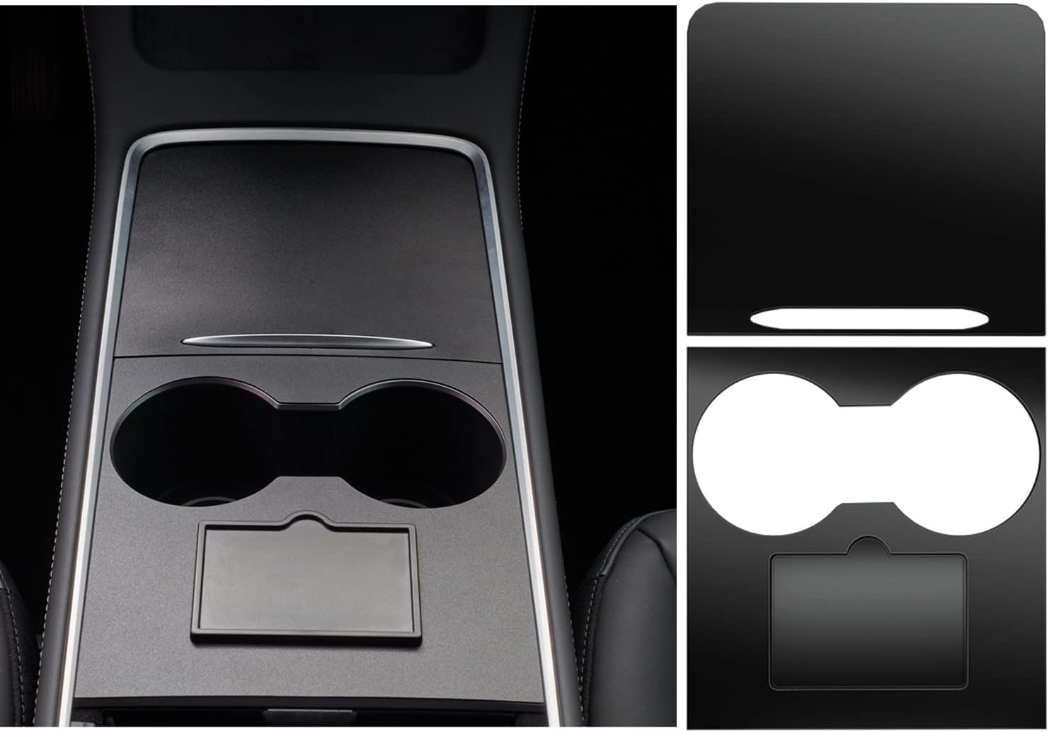 Nestour Center Console Wrap Cover Kit for Tesla Model 3 and Y