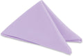 Polyester Cloth Napkins 150-Pack Lavender 20in x 20in - Durable Linens