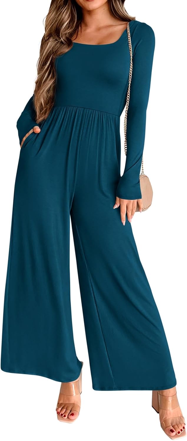 KIRUNDO Long Sleeve Jumpsuit for Women - Stylish and Versatile