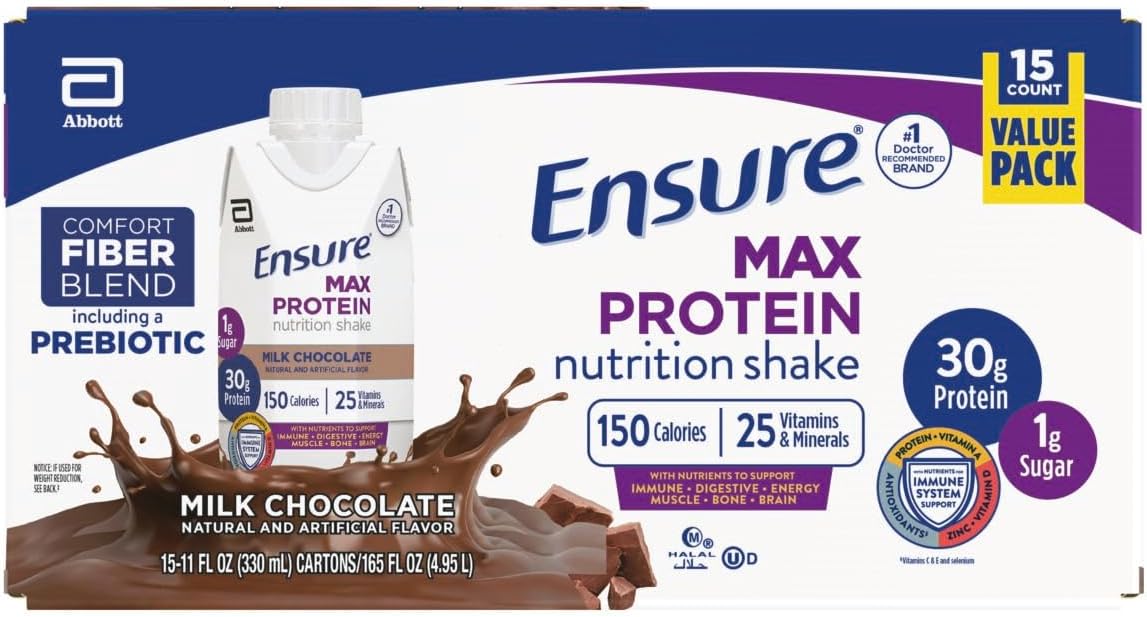 Ensure Max Protein Milk Chocolate Shake with 30g Protein & 1g Sugar