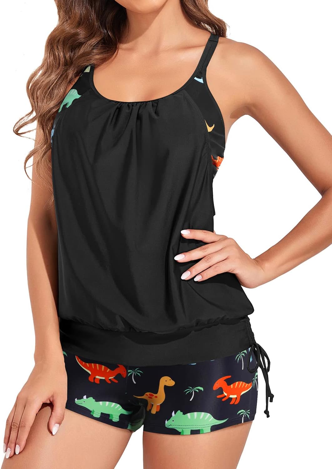 Holipick Two Piece Tankini Swimsuits for Women with Tummy Control