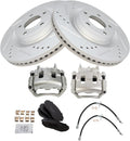 TRQ Front Brake Pad & Rotor Kit for 2007-2009 Ford Edge