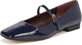 Womens Tinsley Mary Jane Flats - Silver Patent Comfort