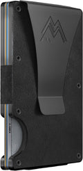 Onyx Black Minimalist Wallet for Men - Slim RFID Card Holder