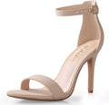 Ankis High Heels for Women 4 in Stiletto Open Toe Ankle Strap
