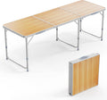VINGLI 6ft Folding Camping Table - Portable, Lightweight Utility Table