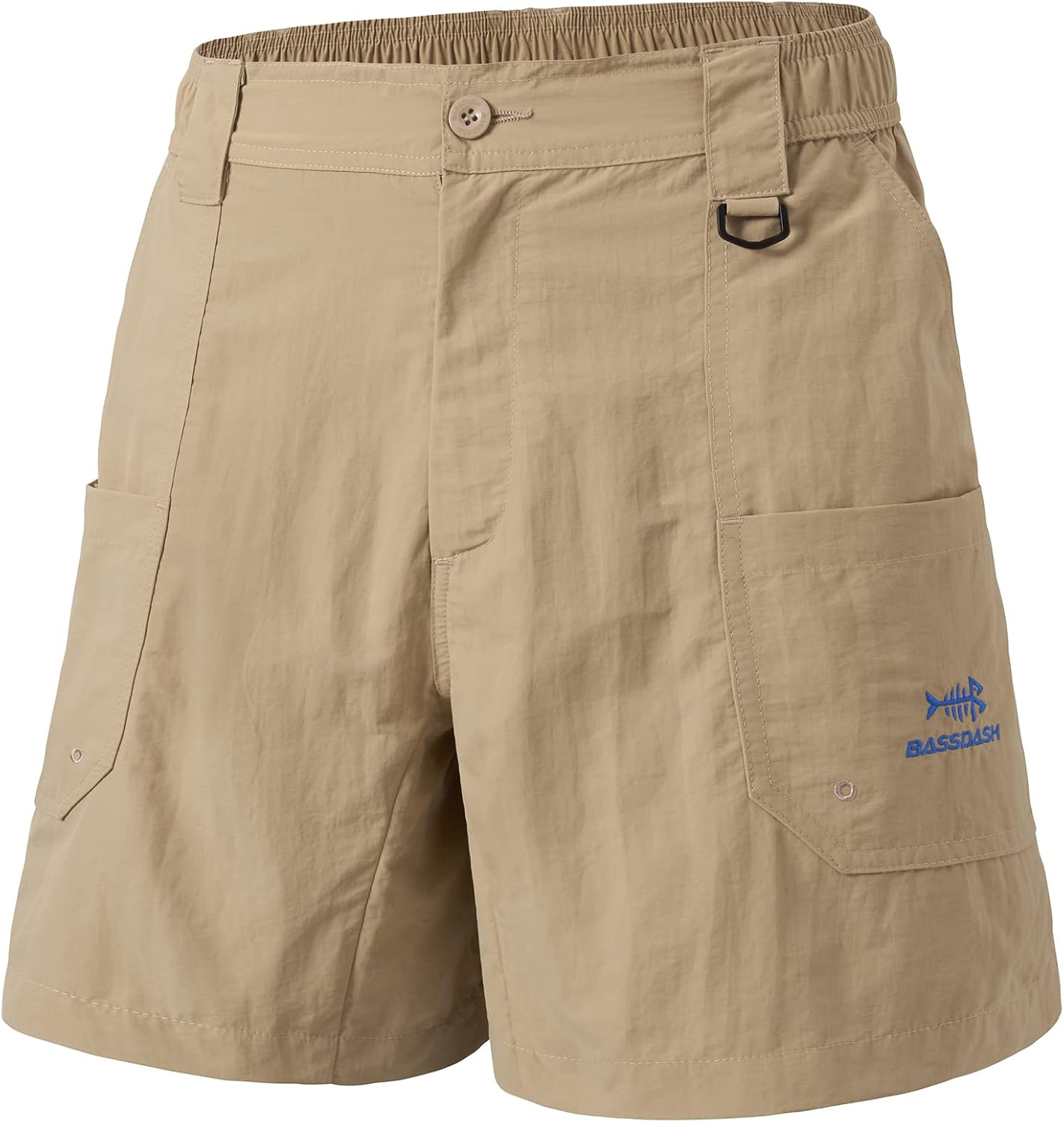 BASSDASH Men's 6in Fishing Shorts with UPF 50+ Protection