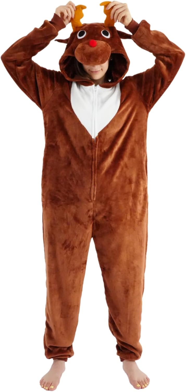 Unisex Adult Onesie Pajamas for Halloween and Christmas Fun