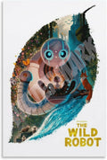 Movie Poster The Wild Robot Canvas Painting Poster 24x36in - Durable