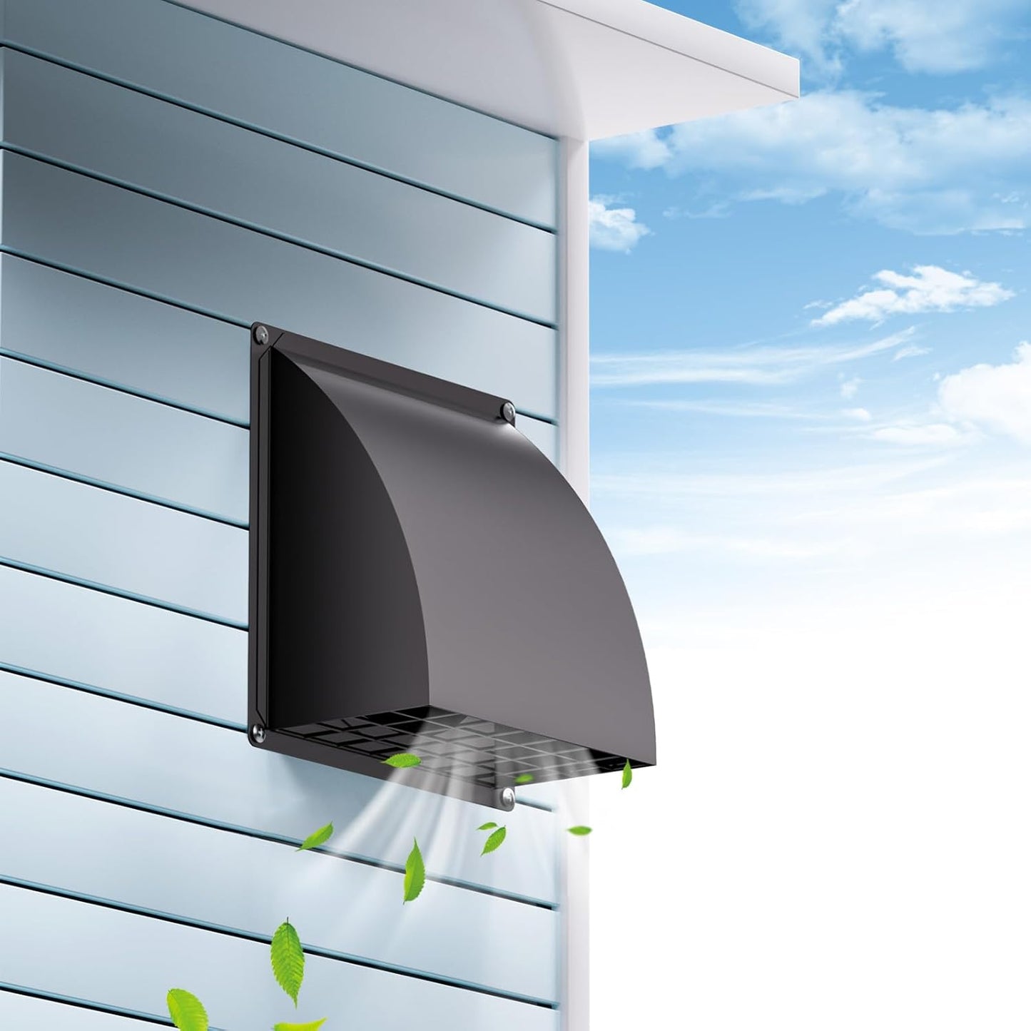 8 Inch Wall Vent Cover for Home Kitchen by HG Power - Durable Design