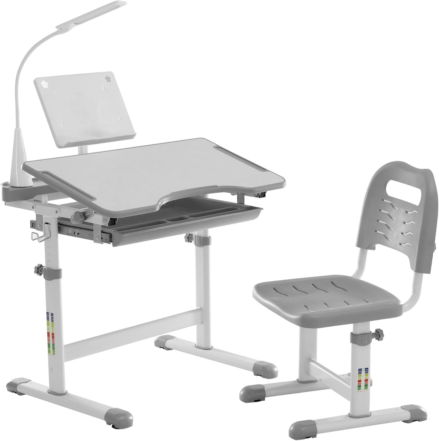 Diroan Kids Functional Desk and Chair Set for Study and Play