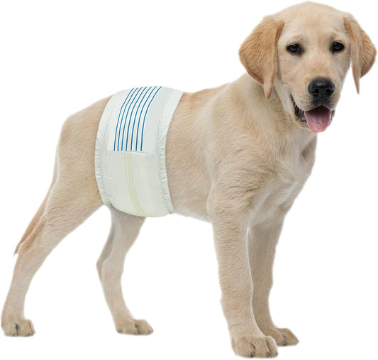 Super Absorbent Male Dog Diapers 50 Pack