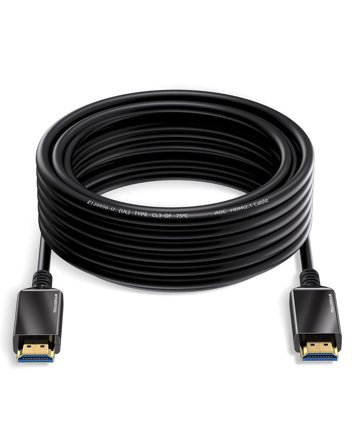 Maxonar 8K Fiber Optic HDMI Cable 30FT for Ultimate Viewing