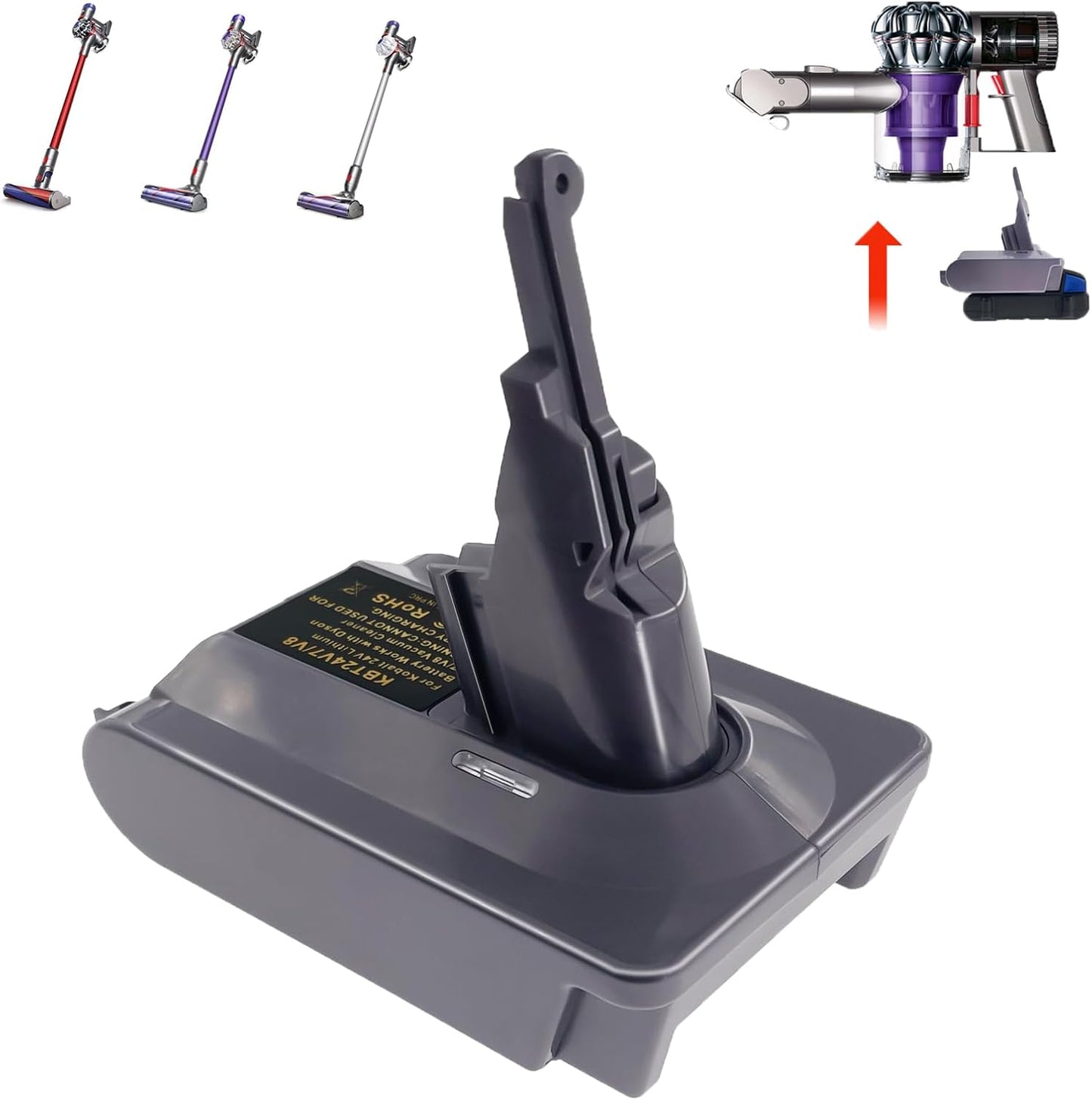 ASUNT Kobalt 24V Battery Adapter - Dyson V8/V7 Compatible