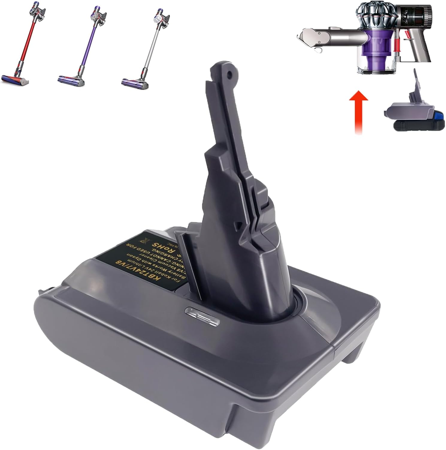 ASUNT Kobalt 24V Battery Adapter - Dyson V8/V7 Compatible