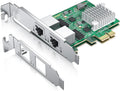 2.5Gbase-T PCIe NIC Dual RJ45 Network Card - Faster LAN Upgrade