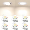 Amico 4 in Gimbal LED Recessed Light 6 Pack - Directional Dimmable