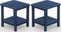 SERWALL Adirondack Table Set of 2 - Blue Outdoor Side Tables