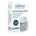 Diaper Dekor Cloth Diaper Liner 2 Count Gray - Hands-Free Cloth Pail