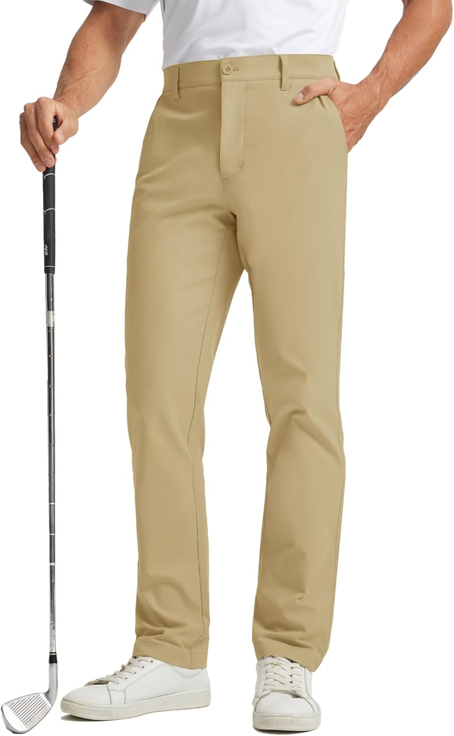 Rouen Golf Pants for Men - 8 Pockets Water Resistant Chinos