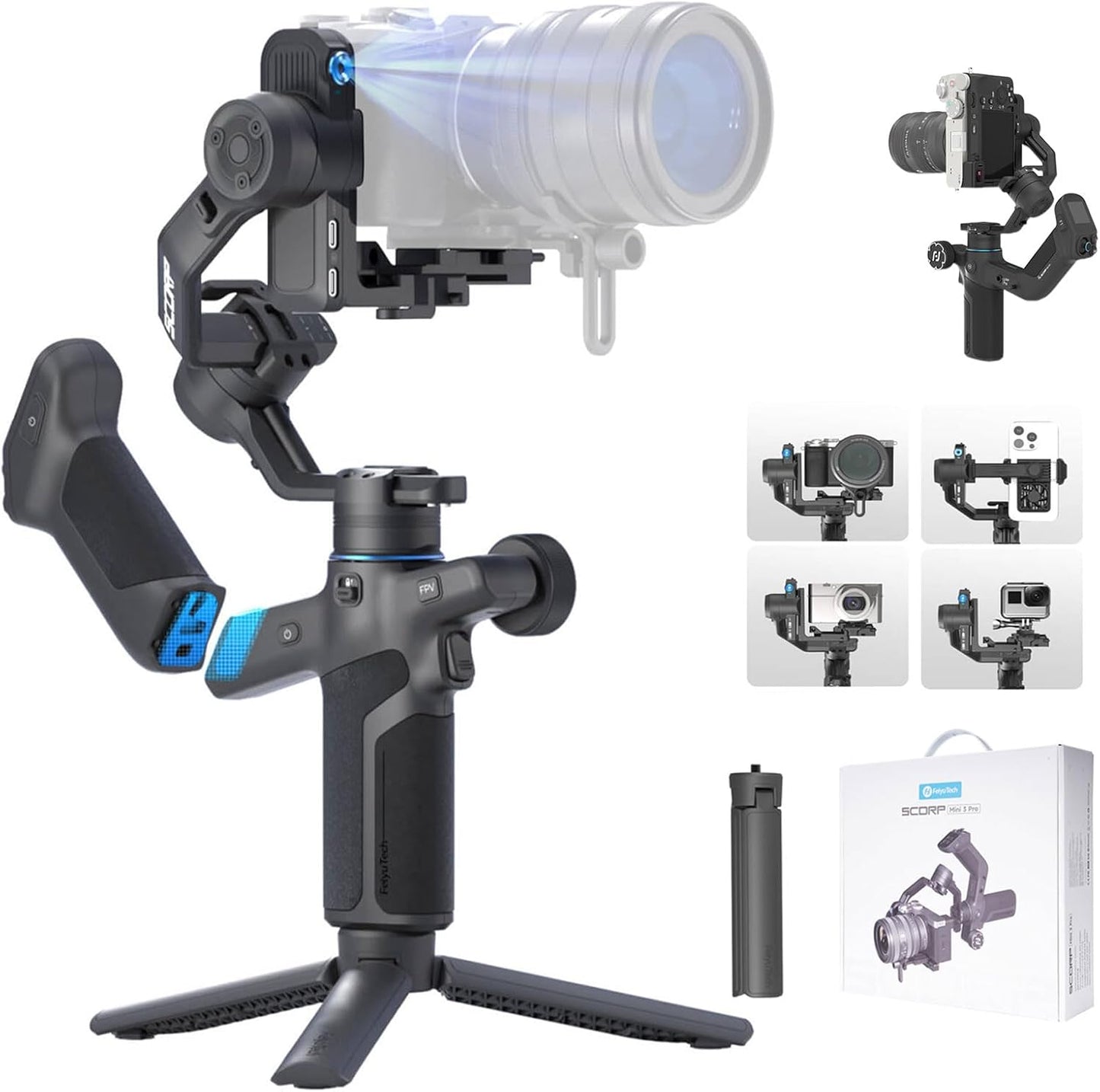 FeiyuTech SCORP Mini 3 Pro Gimbal Stabilizer for Cameras