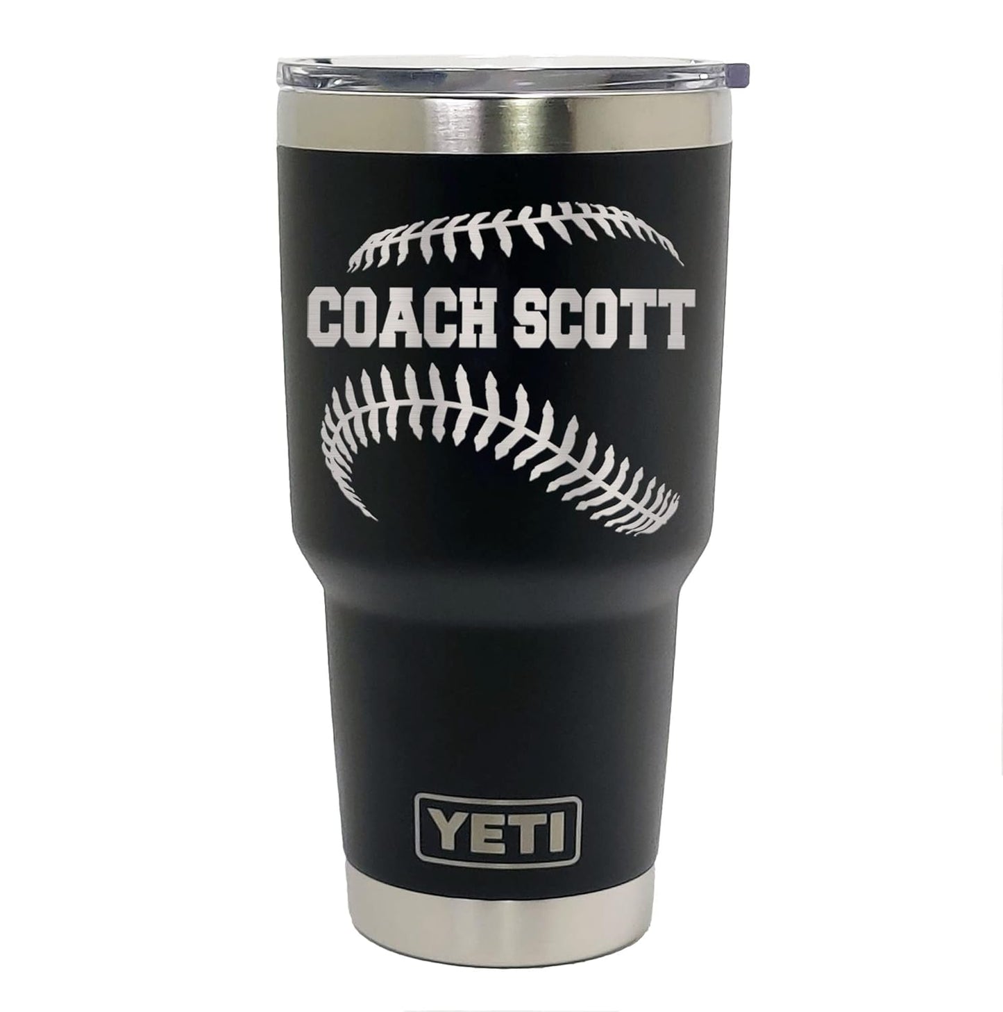 Personalized Baseball or Softball Coach Gift - Laser Engraved Tumblers