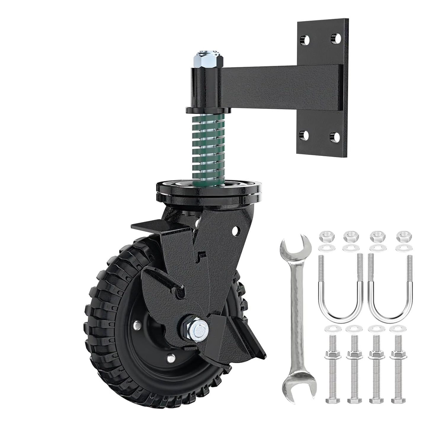 Heavy Duty Gate Wheel with Brake for Metal and Wooden Gates