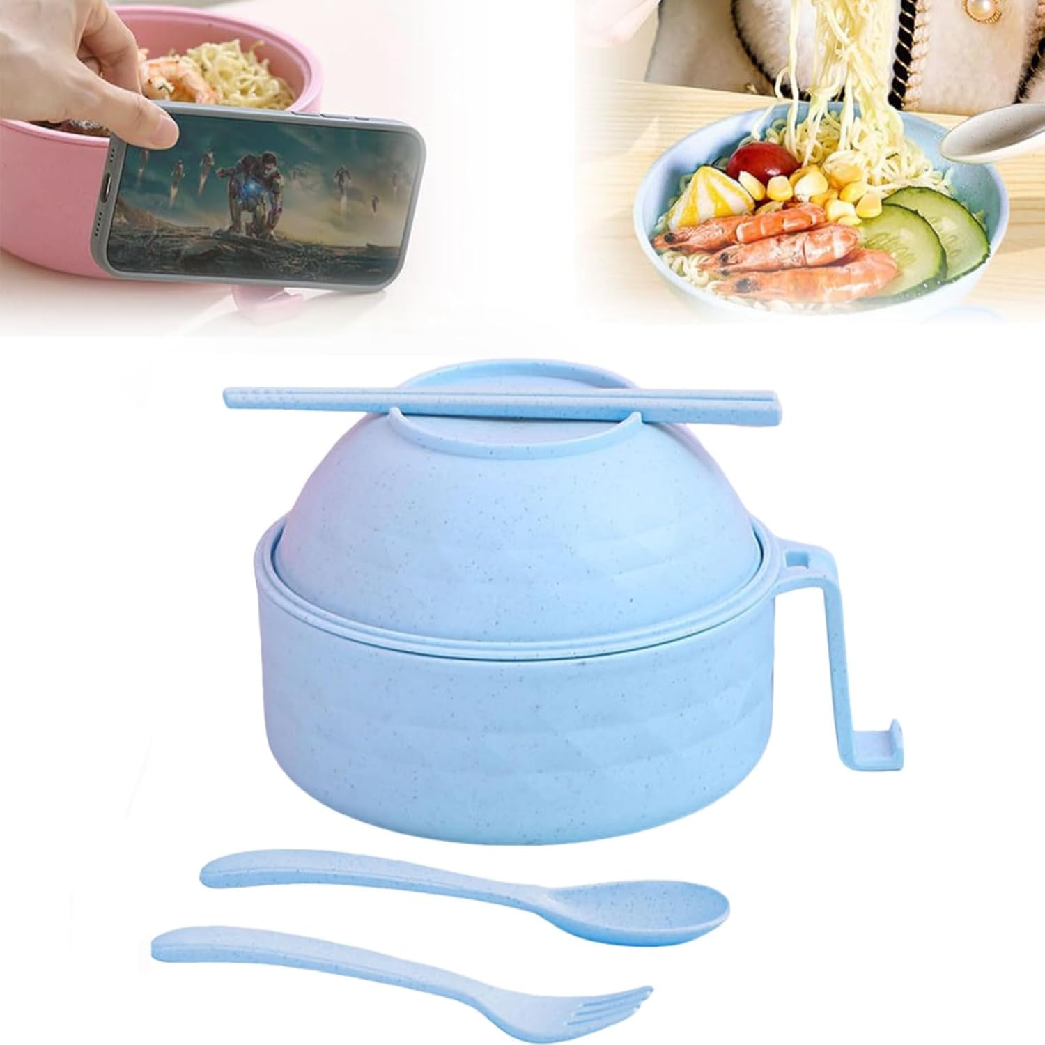 Microwavable Ramen Bowl Set - Noodle Bliss!