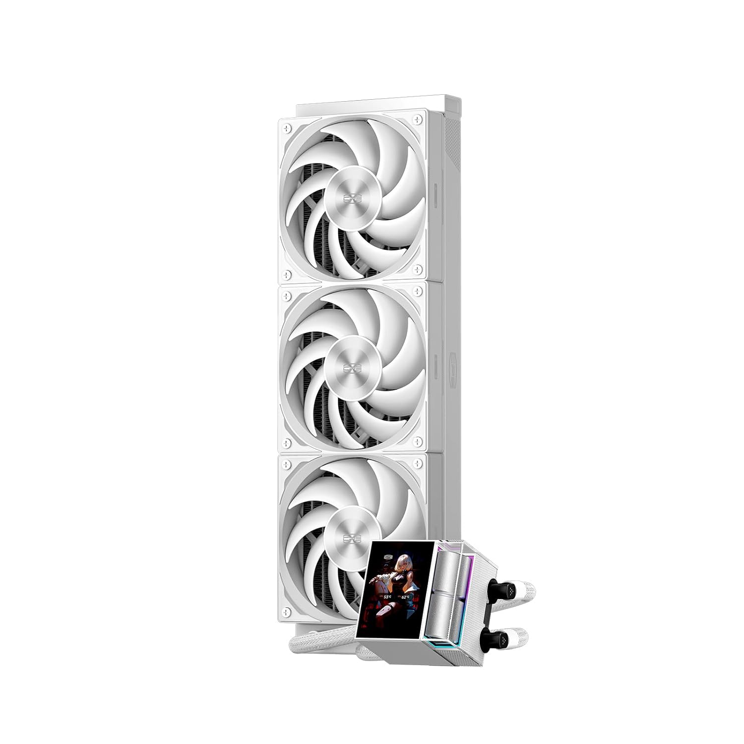 PCCOOLER AIO CPU Cooler with 2.4 Inch IPS LCD Display
