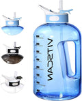 128OZ 1 Gallon Water Bottle with Straw - Motivational Time Marker