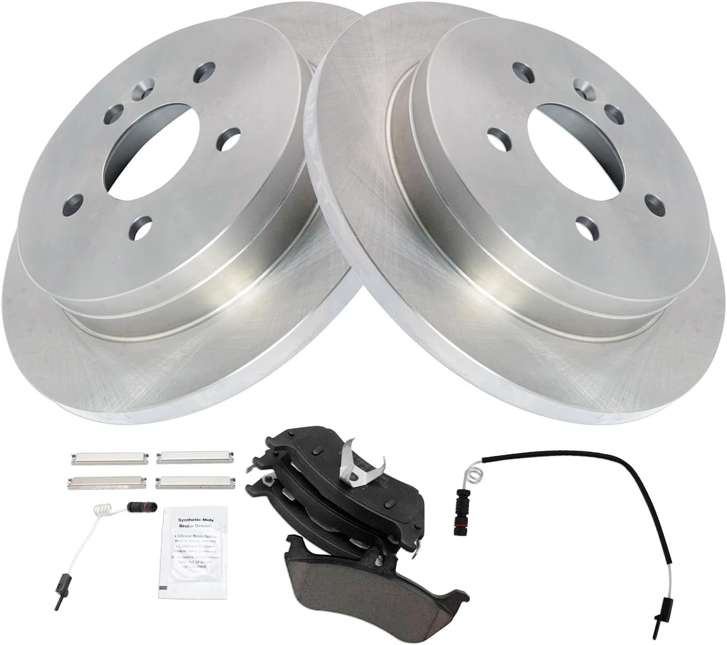 TRQ Rear Brake Pad & Rotor Kit for Mercedes-Benz ML320 ML350