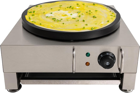 2200W Nonstick Electric Crepe Griddle - Perfect Crepes Every Time!