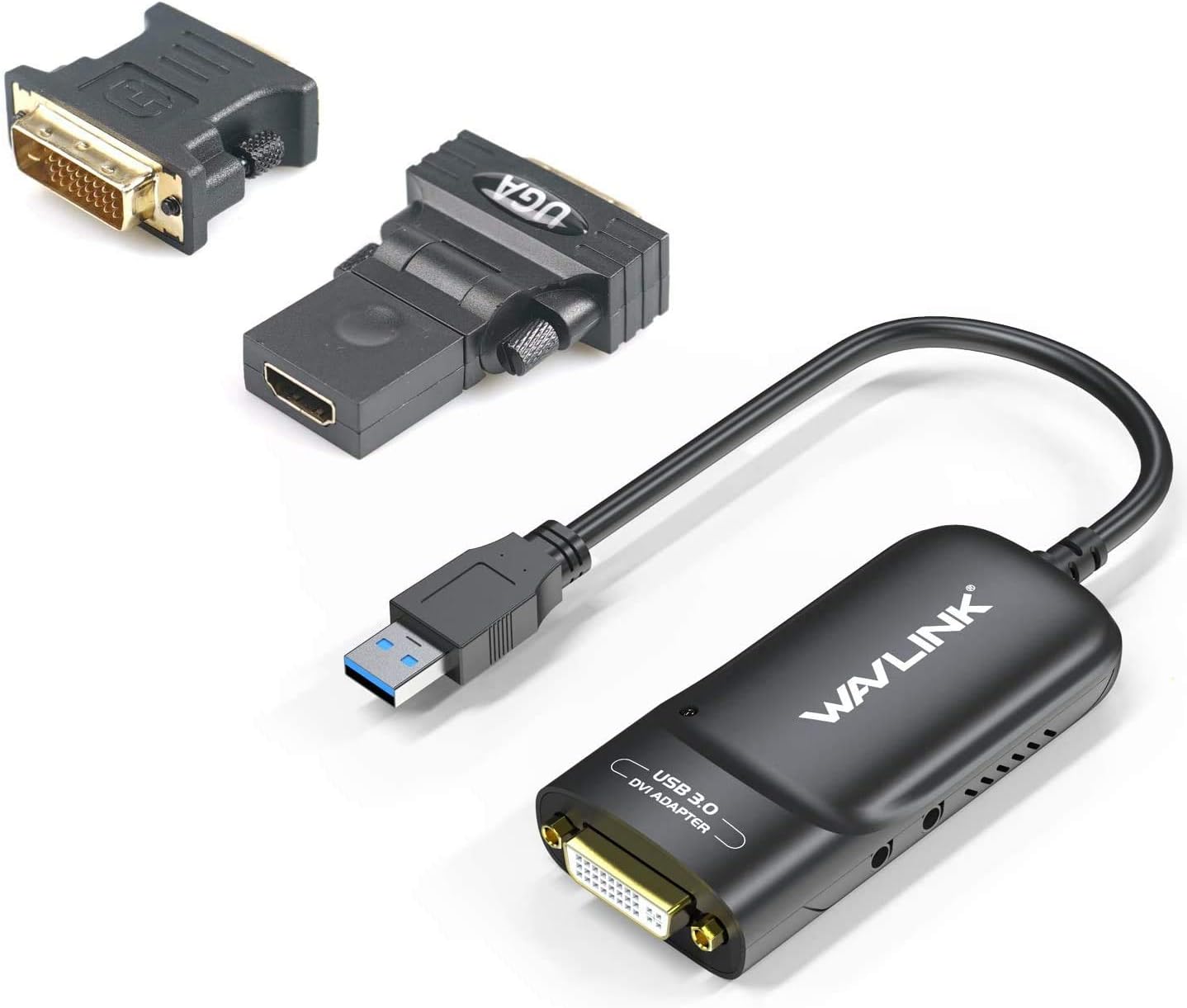 WAVLINK USB3.0 to HDMI/DVI/VGA Adapter for Multiple Displays