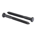 1/2 in x 5 in 25-Piece Black Lag Bolts - 4-Layer Blakote Protection
