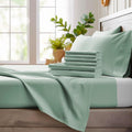 Bamboo Bay 6 Piece King Size Sheet Set - Cooling Sage Green