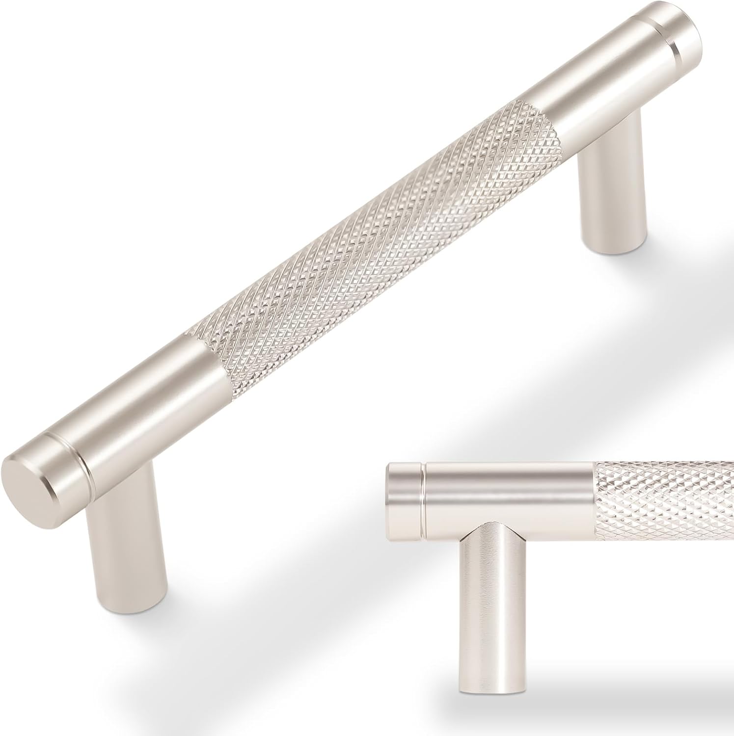 10 Pack 3-3/4 inch Brushed Satin Nickel Kitchen Cabinet Handles