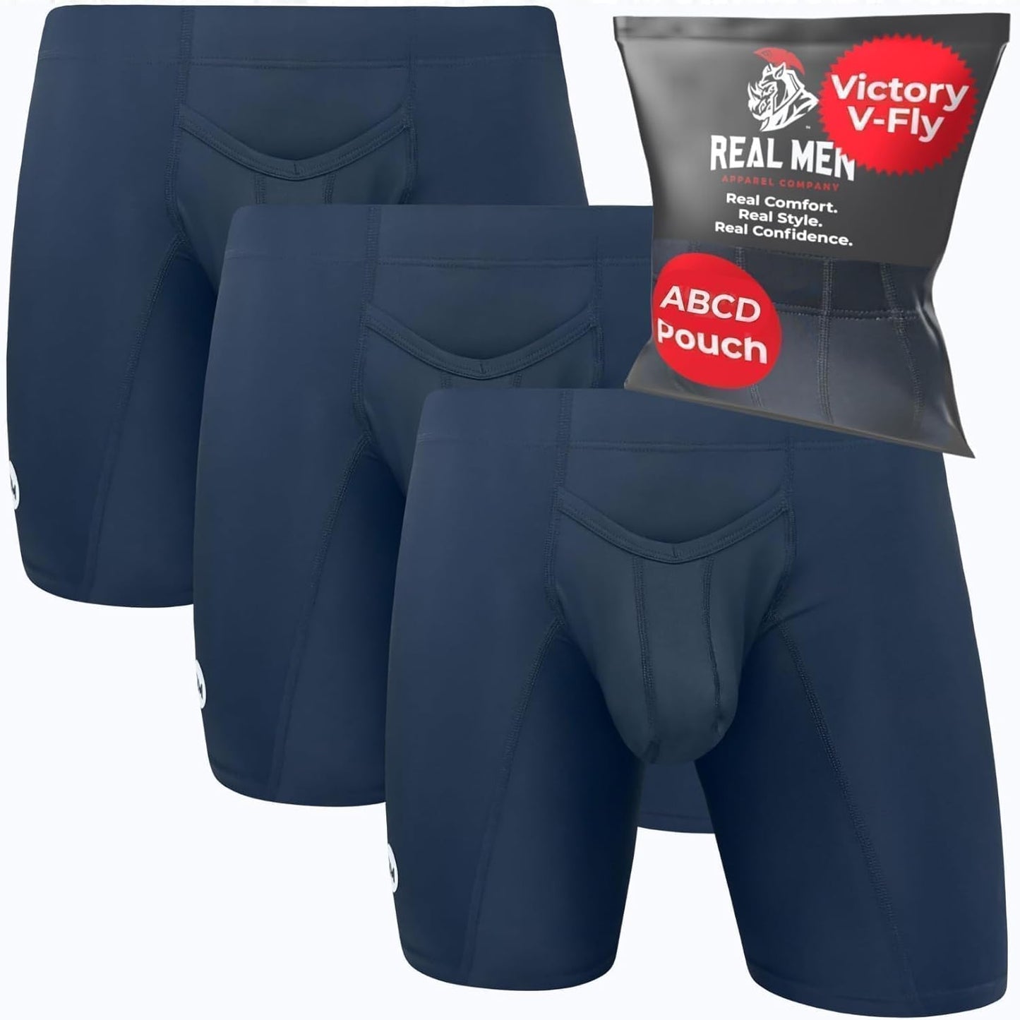 Real Men Athletic Underwear with Support Pouch for Comfort