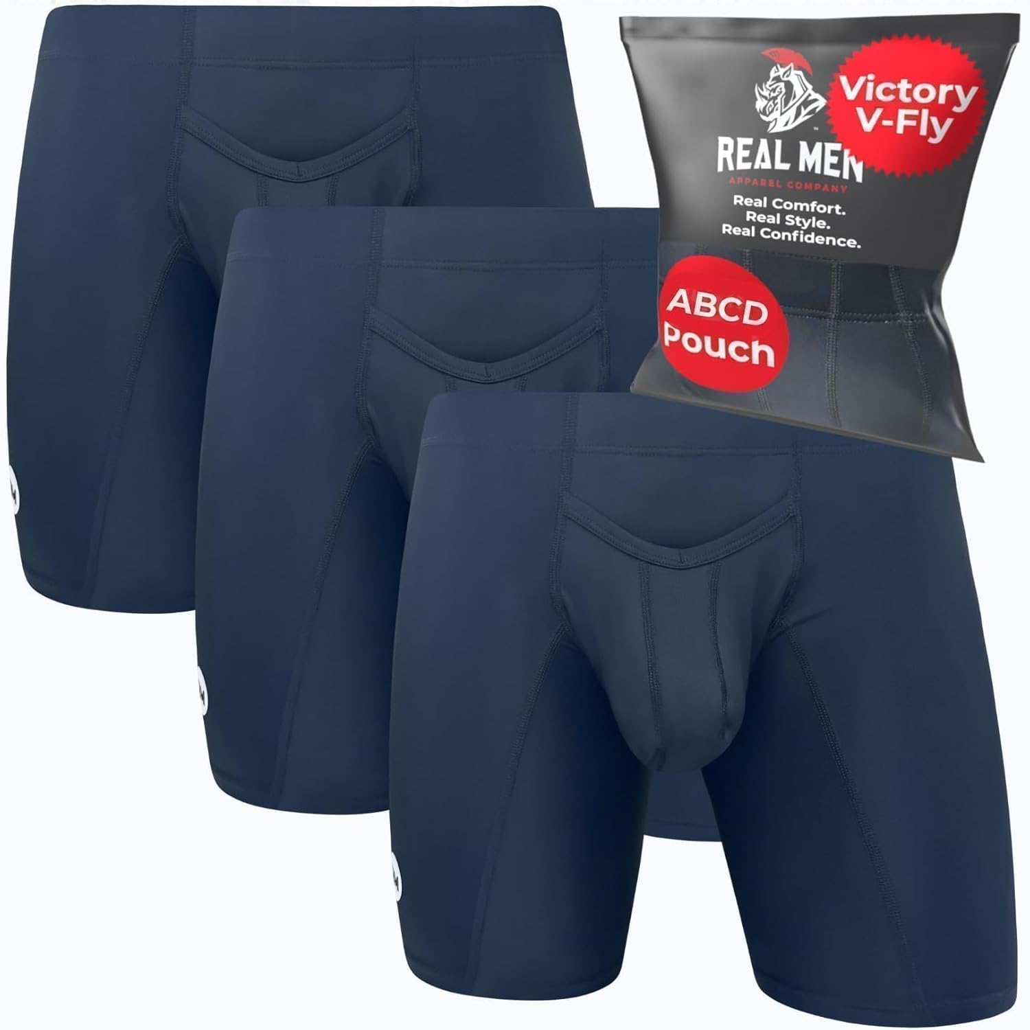Real Men Athletic Underwear with Support Pouch for Comfort