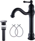 Black Bathroom Faucet with 360 Swivel for Vessel Sinks