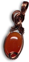 Handmade Carnelian Birthstone Necklace Pendant - Elegant Gift