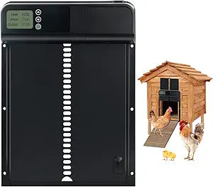 Automatic Chicken Coop Door with Timer for Easy Poultry Access