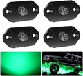 4WDKING Green LED Rock Lights - Durable Underbody Glow for Off-Road