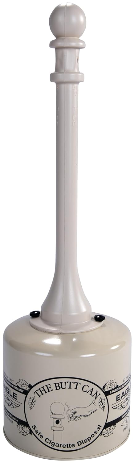 Eagle 1205BEI Galvanized Steel Cigarette Butt Receptacle Review