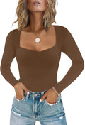 Trendy Chunpin Women's Bodysuit with Sexy Sweetheart Design