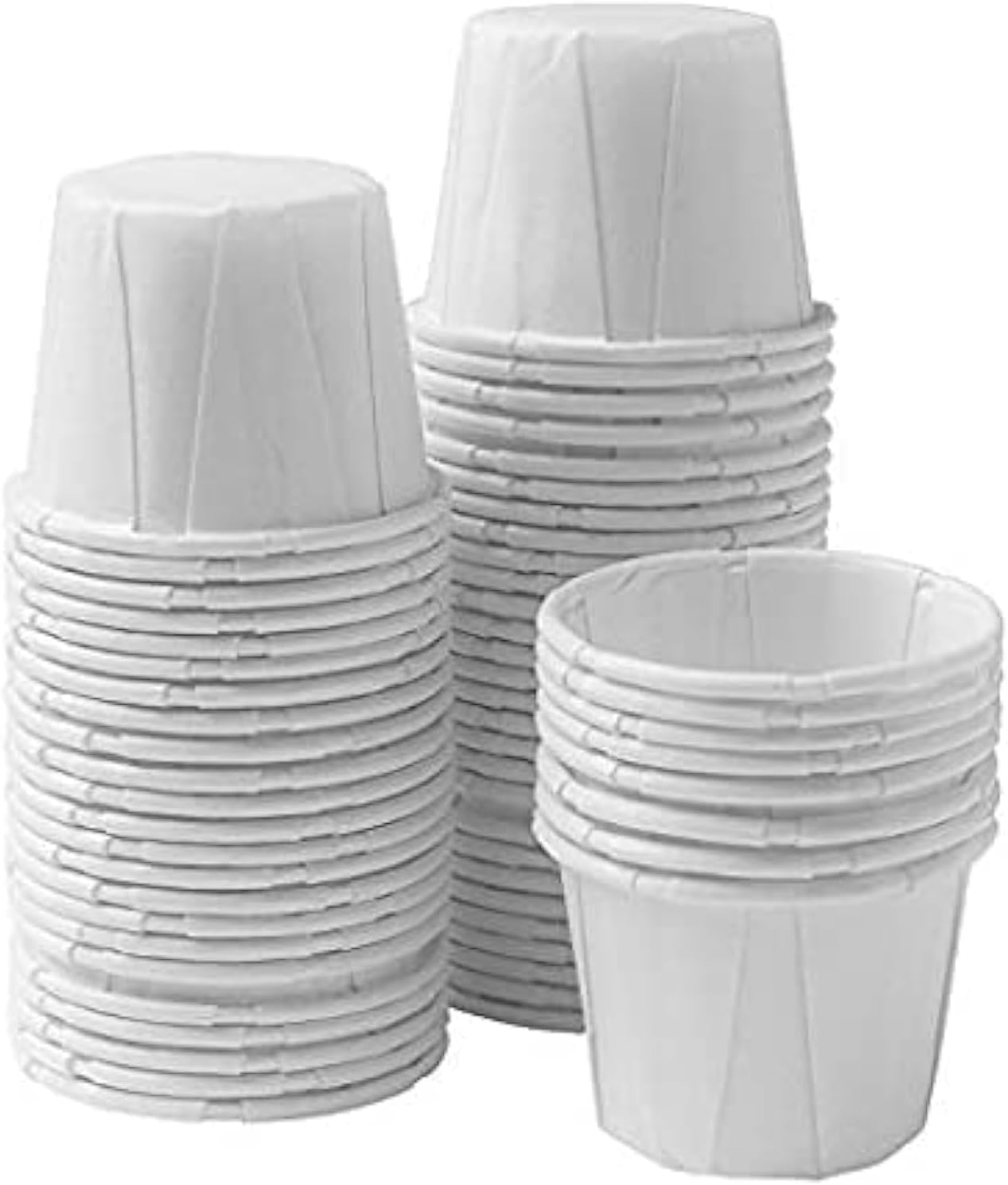 Vakly Small Disposable Paper Souffle Cups for Medication Use