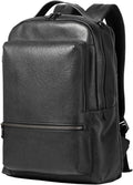 15.6 Inch Genuine Leather Laptop Backpack for Men Women - Durable