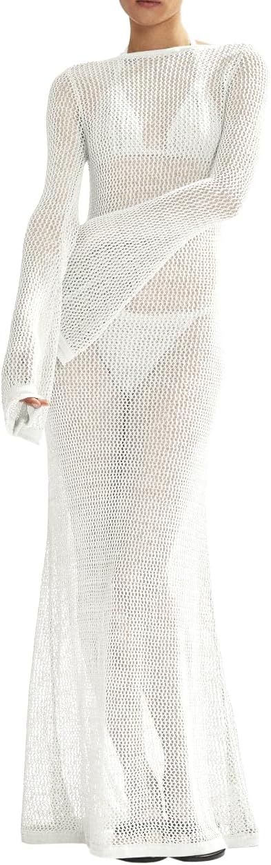 Saodimallsu Womens Crochet Cover Ups for Beach and Pool Fun