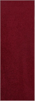 Ambiant Pet Friendly Burgundy 2 ft x 10 ft Runner - Soft, Stain